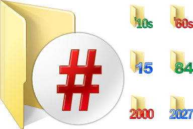 Numbers Folder Icons