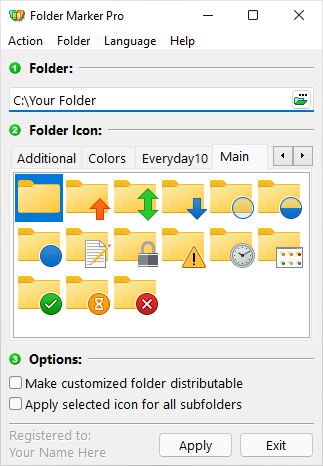 change icon folder