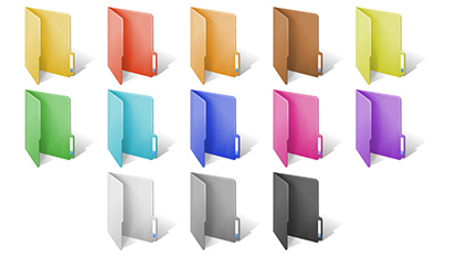 colored folder icon