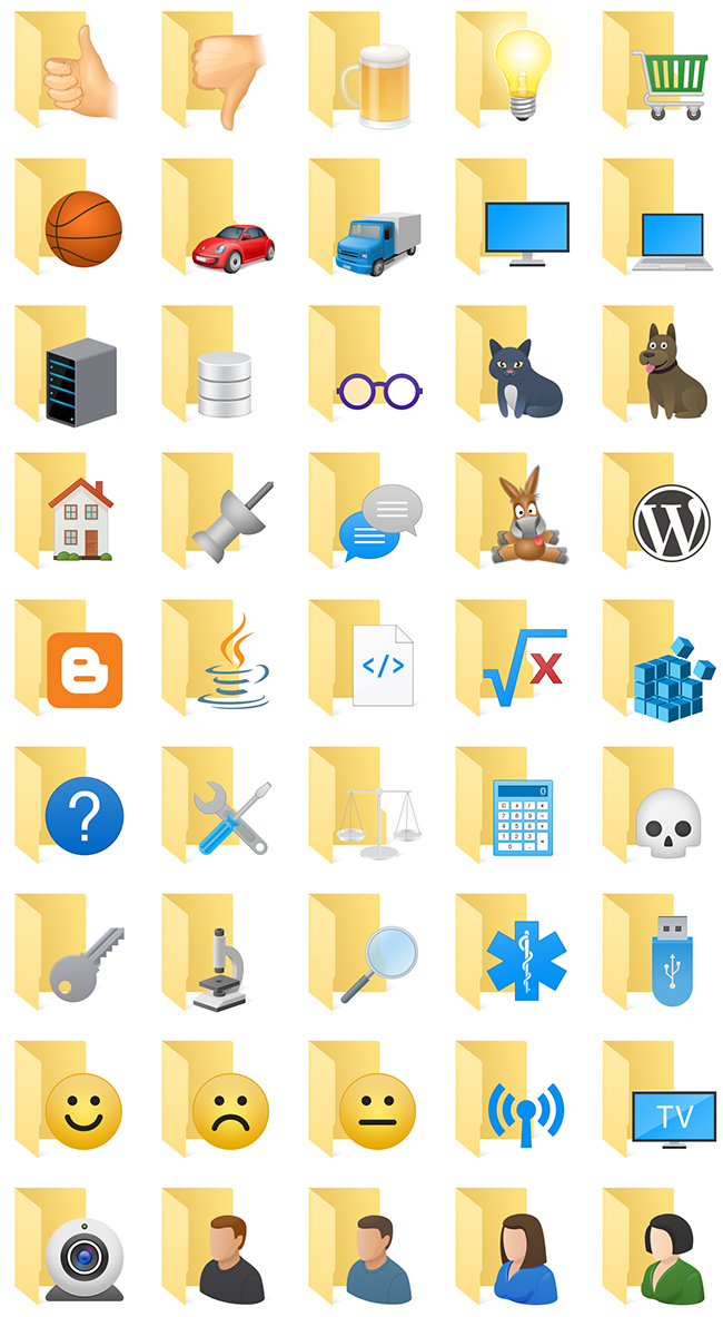 windows 10 folder icon pack