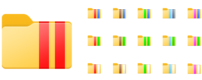 Lines Folder Icons