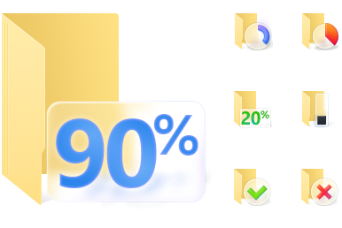 Percent Folder Icons