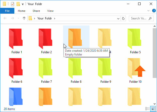 How to see Tags in Windows 10