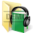 Иконка папки в стиле Vista: Аудиокниги	