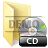 Иконка папки в стиле Vista: CD Диски