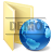 Иконка папки в стиле Vista: Интернет файлы