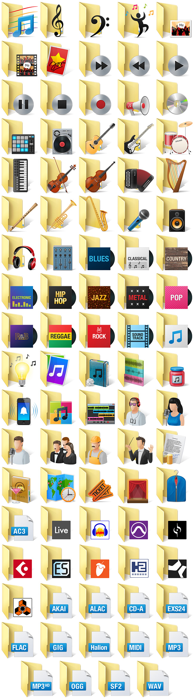 windows music file icon