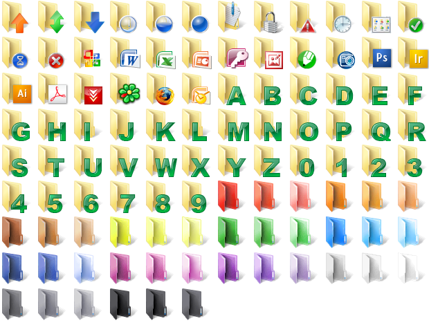 ls color folder icons zsh